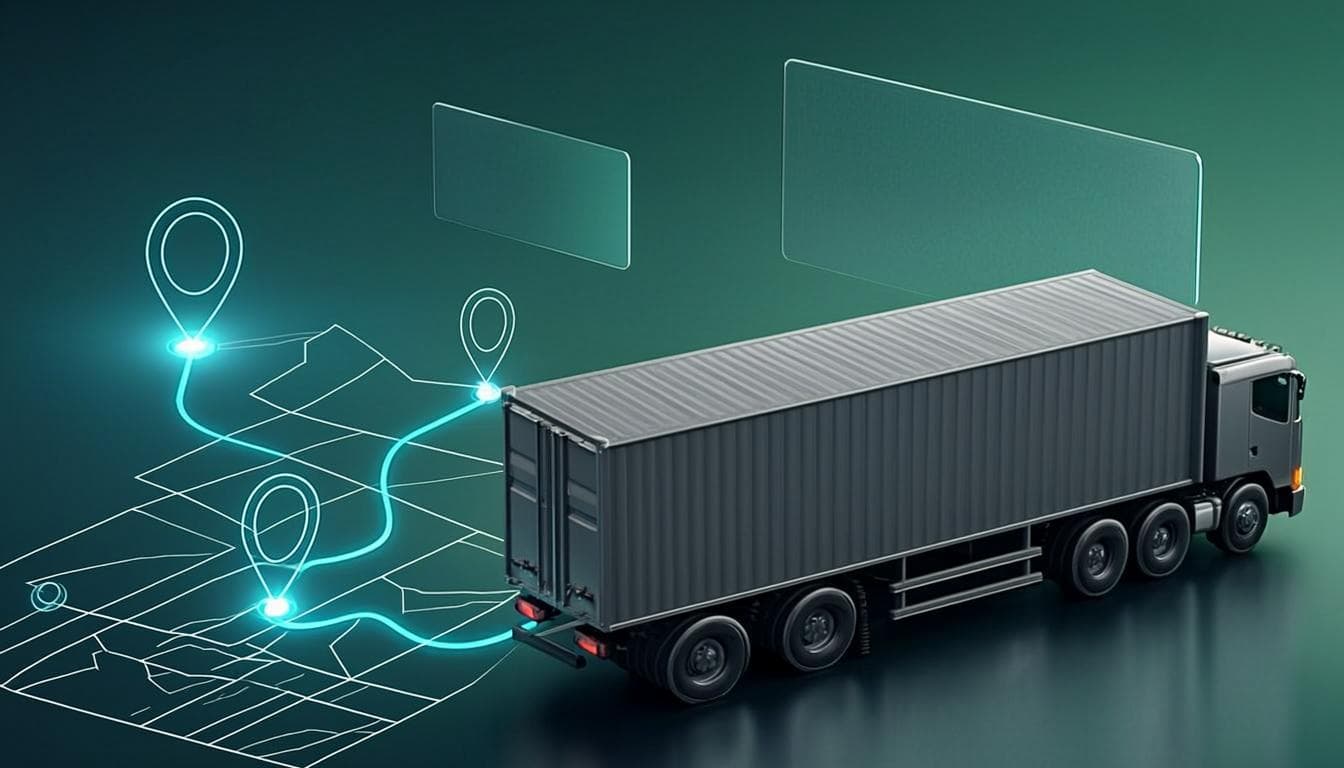 Atlas Logistics fleet management dashboard showing live vehicle tracking, dispatch board and route optimisation analytics